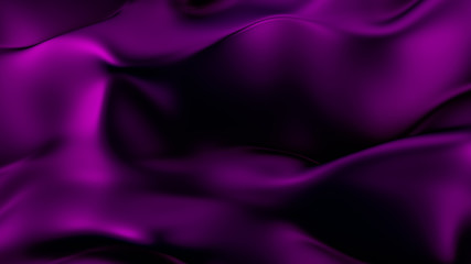 Abstract background with a beautiful violet cloth. 3d illustration, 3d rendering.