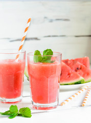 Watermelon juice  simple to make with a blender. Refreshingly sweet and hydrating  perfect for a...
