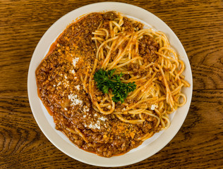 Italian Style Spaghetti Bolognese Food