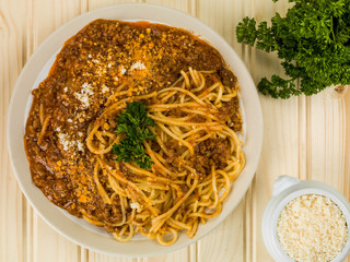 Italian Style Spaghetti Bolognese Food