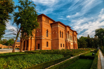 Wide angle of the Mogosoaia Palace, Transylvania, Romania