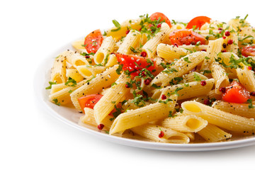 Pasta with cheese and vegetables