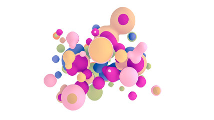 Abstract shape background. 3d illustration, 3d rendering.