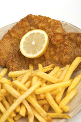 Schnitzel mit Pommes