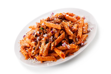 Pasta with tomato sauce