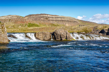 Laxfoss waterfall in Iceland
