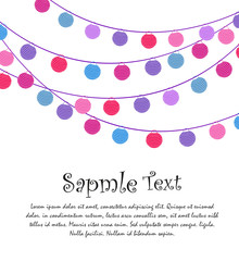 Happy birthday card, party celebration
