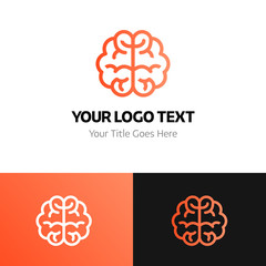 Brain logo template. Logo branding for your new corporate company. File can be use vector eps and image jpg formats