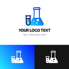 Chemistry logo template. Logo branding for your new corporate company. File can be use vector eps and image jpg formats