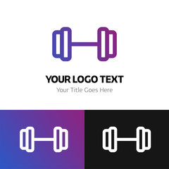 Gym logo template. Logo branding for your new corporate company. File can be use vector eps and image jpg formats