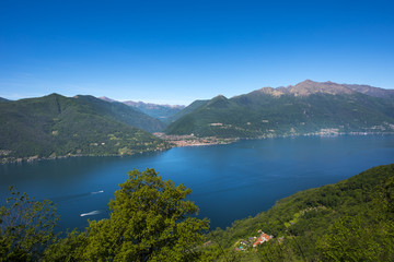View from the San Rocco Church in Campagnano over the Lake Maggiore to Cannobio - Campagnano - Lake...