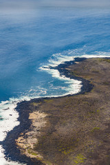 Galapagos Island Coast Aerial View