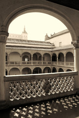 Renaissance Patio of Museum of Santa Cruz in Toledo, Spain