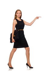 Woman businesswoman concept isolated white background