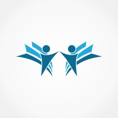 team group business finance logo