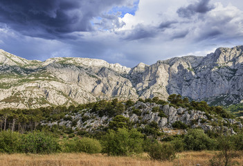 View of the rocky mountain.