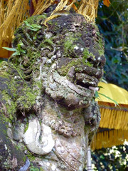 statue dans un temple à Bali