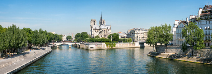 Obraz premium Paris Panorama mit Blick auf Notre Dame