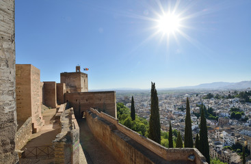 Fototapeta na wymiar Historical city of Granada, Spain