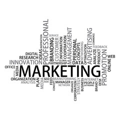 Marketing Tag Cloud, vector
