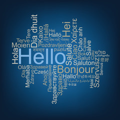Hello Tag Cloud in different languages