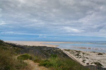 Bom Sucesso beach in Obidos, Portugal.