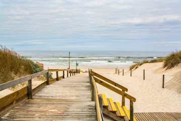 Fototapeta na wymiar Osso da Baleia beach in Pombal, Portugal.