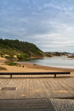 Salir do Porto beach in Sao Martinho do Porto, Portugal.