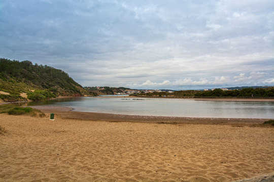 Salir do Porto beach in Sao Martinho do Porto, Portugal.
