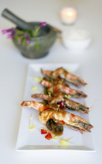 King prawn with Tamarind sauce from Thai cuisine