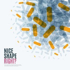 Abstract vector design elements for graphic layout.