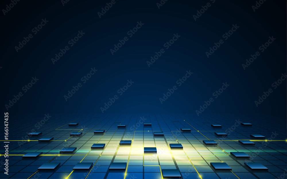 Poster abstract rectangle pattern futuristic innovation concept background