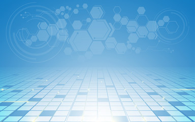 Obraz premium cyber science innovation technology futuristic concept background