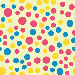 Colored circle seamless pattern shape art geometric graphic background vector illustration