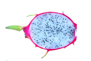 Dragon fruit on a white background