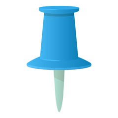 Pin icon, cartoon style