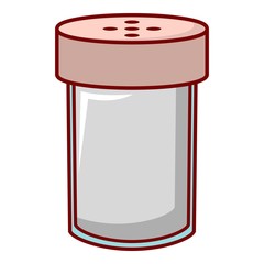 Salt shaker icon, cartoon style