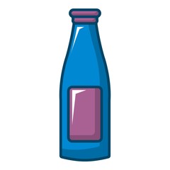 Bottle cream icon, cartoon style
