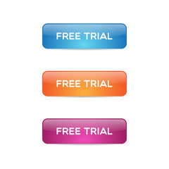 Glossy Free Trial Buttons