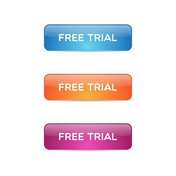 Glossy Free Trial Buttons