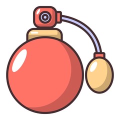 Sprayer bottle icon, cartoon style