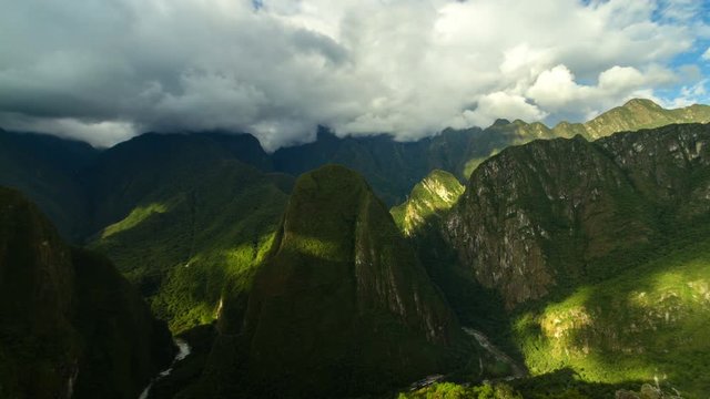 4K DCI View from Machu Picchu Timelapse