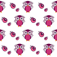 pattern owl graphic cartoon emotion