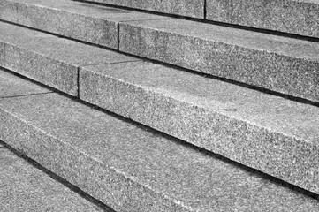Abstract Diagonal Stairs in Black and White