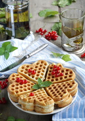 Wafers with red currants