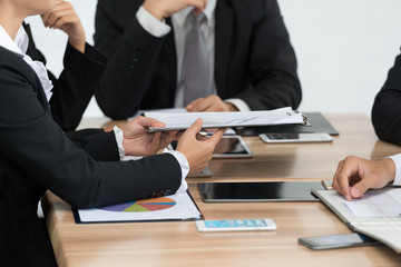 Businessman team and business a meeting on Marketing Planning