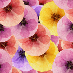 Plakaty  MAK. Wzór tekstury kwiatów. Kwiatowe tło, kolaż zdjęć
