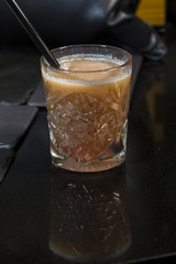 Freshly squeezed melon juice. Melon fresh. Melon juice.