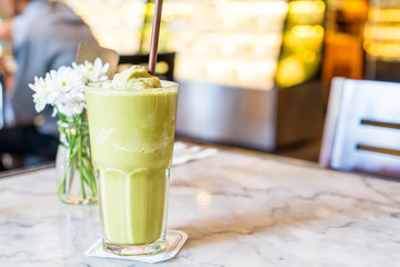matcha green tea frappe