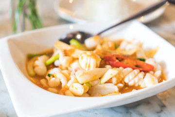  Stir Fried Squid with Salted Egg
